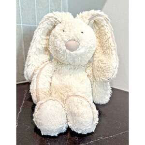 Jellycat PIPER BUNNY Cream Suede Nose & Piping Retired 11" Easter FAST SHIPPING